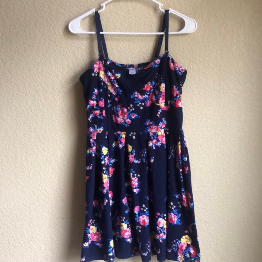 No boundaries blue floral dress